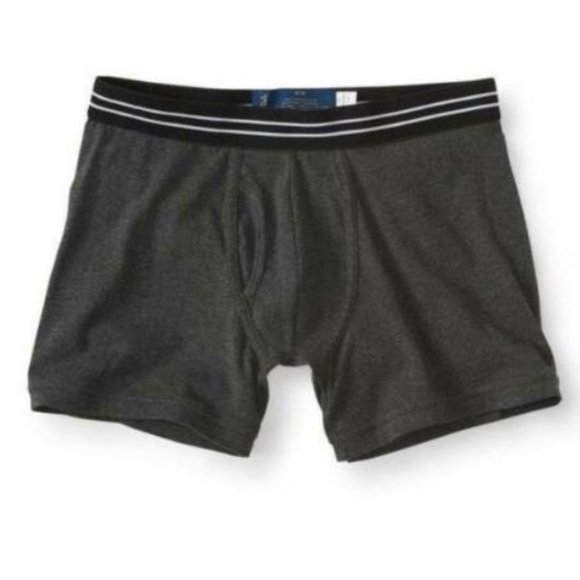Mens Boxer Briefs Underwear Small Prince & Fox by Aeropostale 2 Pr Gray & Black - Picture 5 of 7